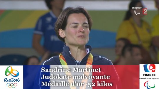 #Sandrine Martinet, médaille d'or #JeuxParalympiques en judo